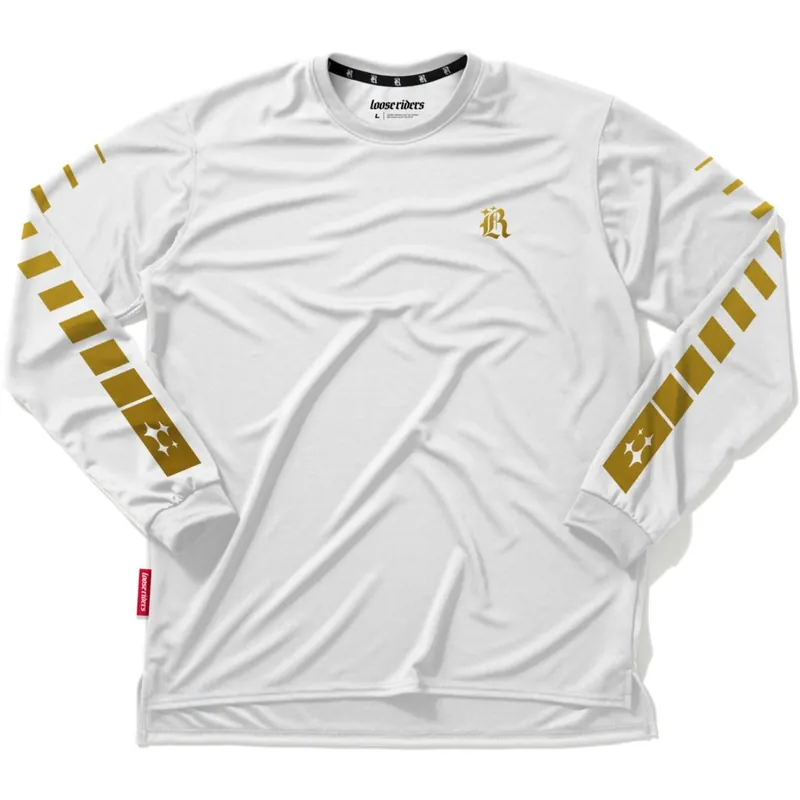 Angebot Loose Riders Tech Langarm-Trikot Herren - Shutter White Gold