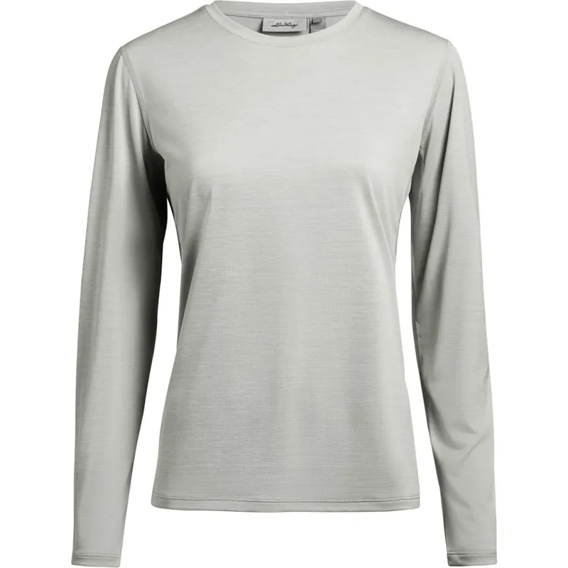 Sonderangebot Lundhags Tived Langarmshirt Damen - Moss Grey 11199