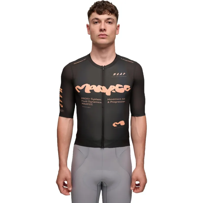Preisreduziert MAAP Strata Pro Air 3.0 Kurzarmtrikot Herren - choc