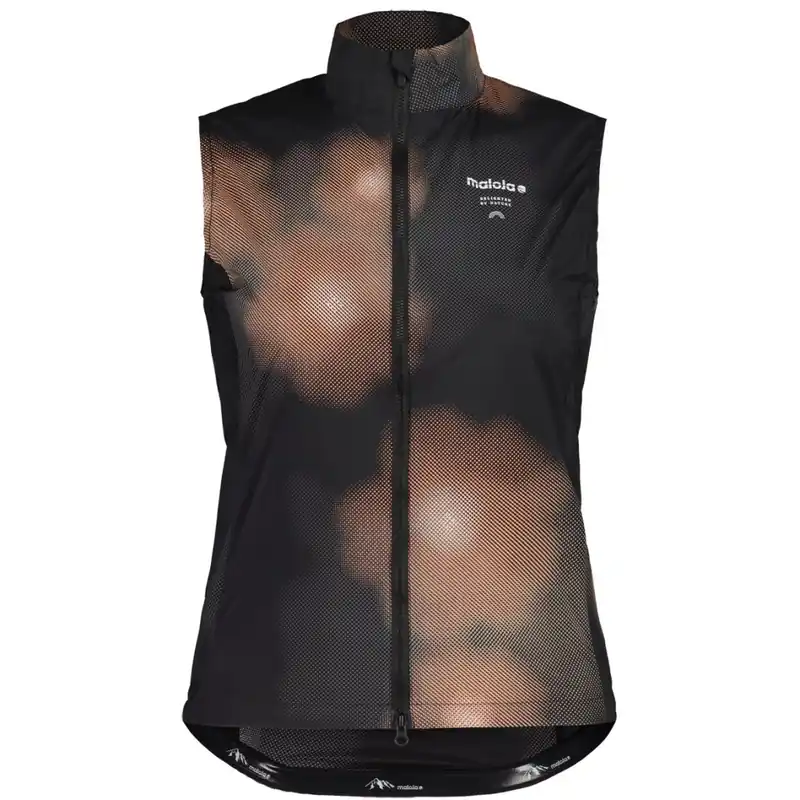 Ausverkauf Maloja MalkaM. Cycle Printed Weste Damen - deep black bloom 1248