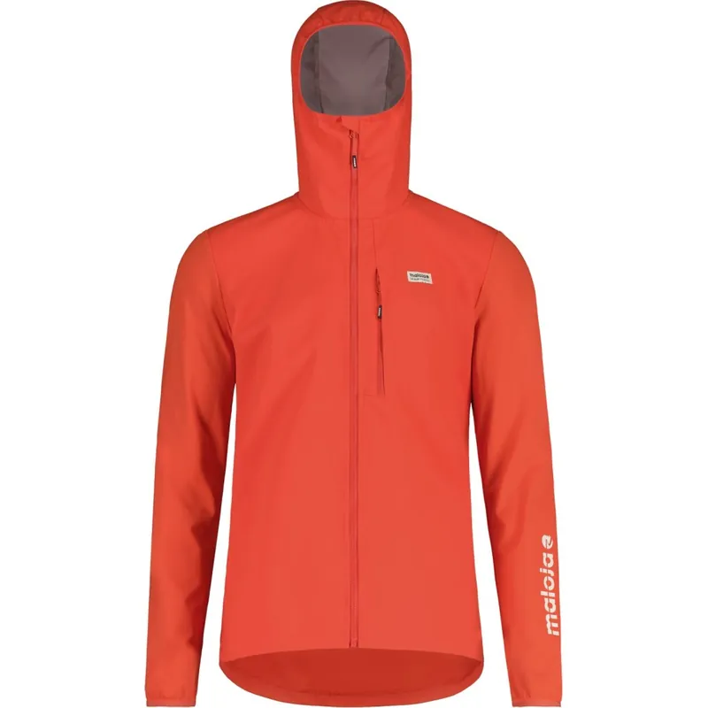 Billig Maloja BeifussM. Nordic Hybrid Softshell Jacke Herren - coral red 8965