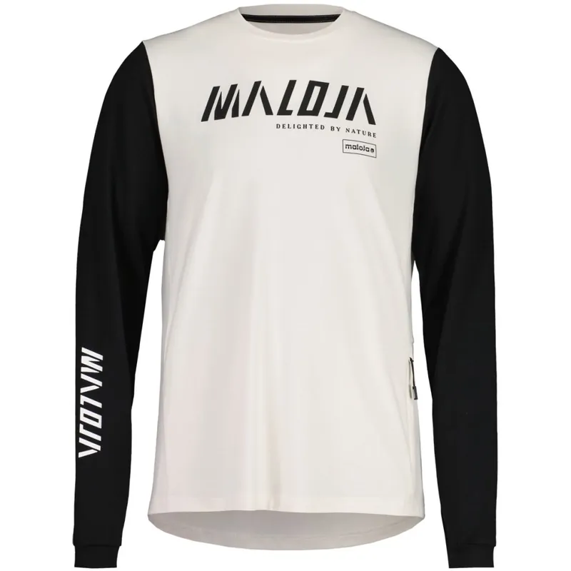 Maloja HaunoldM. Enduro Langarmshirt Herren - shaded white multi 1156 Beliebt