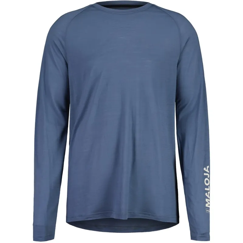 Heißes Angebot Maloja TraunsteinM. Trail Langarmshirt Herren - dusty blue 1225