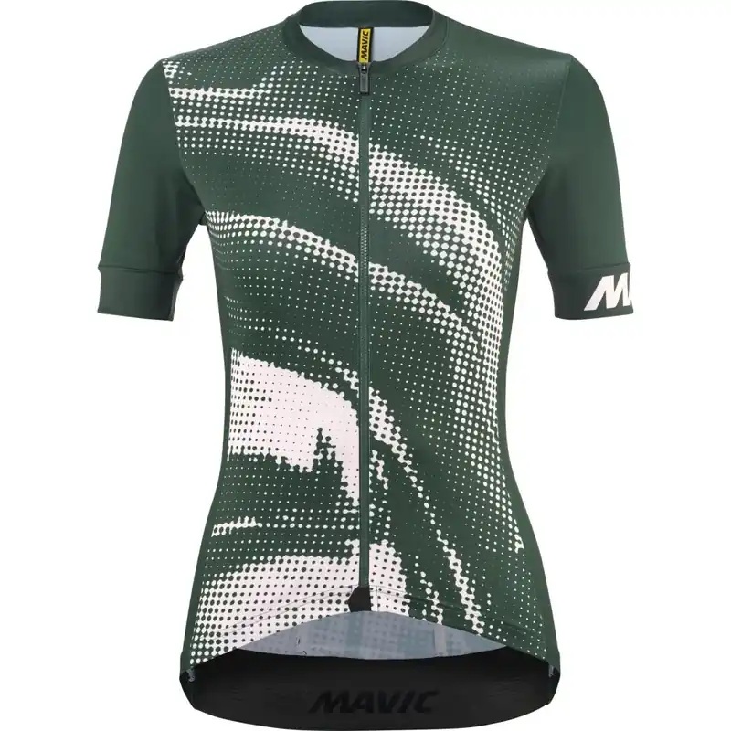 Jetzt Bestellen Mavic Aksium Graphic Trikot Damen - forest green/rose