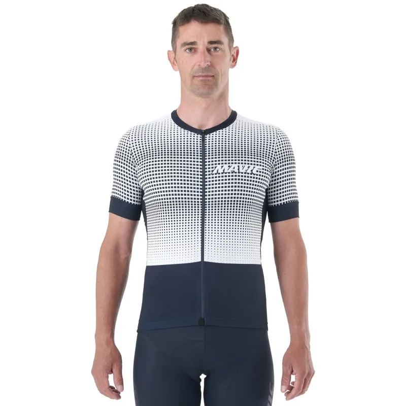 Billig Mavic Aksium Graphic Radtrikot Herren - stripes/deep blue