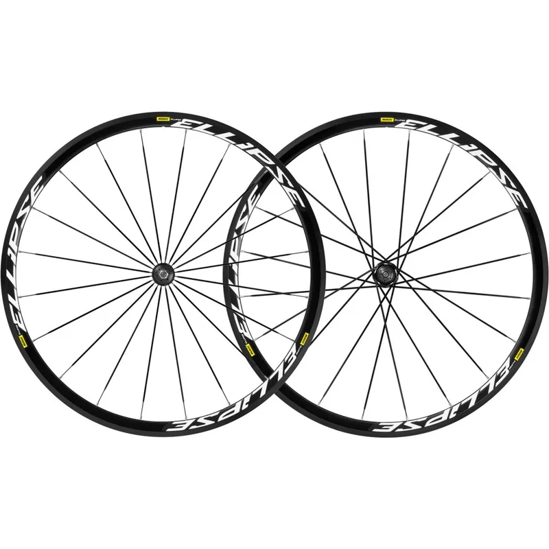 Neue Ware Mavic Ellipse Bahn-Laufradsatz Drahtreifen - schwarz