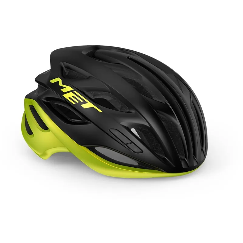 Begrenztes Angebot MET Estro MIPS Fahrradhelm - black/lime yellow metallic glossy