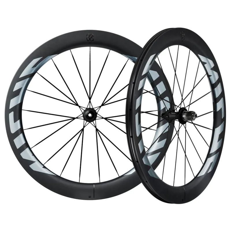 Miche Deva RD 62 Laufradsatz - 28" Carbon Tubeless Centerlock - 12x100mm 12x142mm - HG L - daylight silver Preisknaller