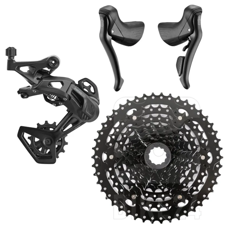 Garantierte Lieferung microSHIFT SWORD BLACK Upgrade Kit - Road Medium 1x9-fach