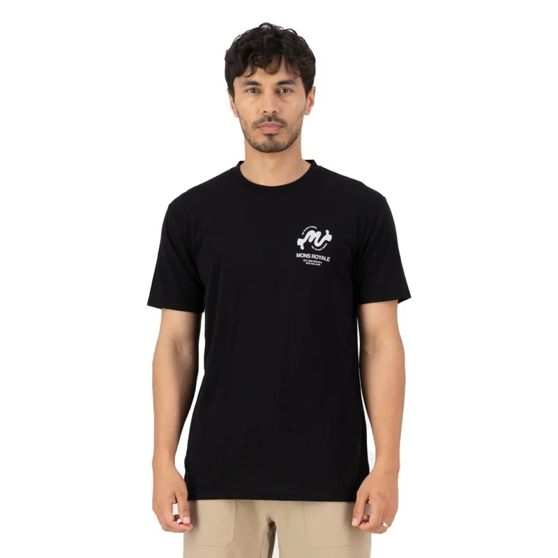 Mons Royale Icon Merino Classic T-Shirt Herren - black 1280 Preis Gesenkt