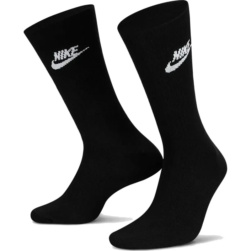 Wochenendangebot Nike Sportswear Everyday Essential Crew Socken (3 Paar) - schwarz/weiß DX5025-010