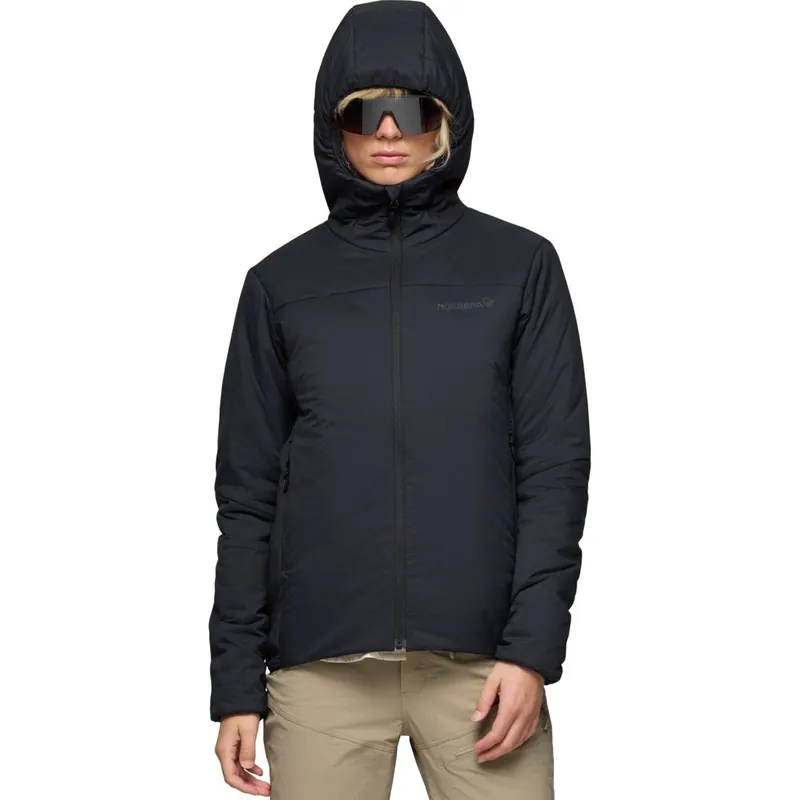 Garantierte Lieferung Norrona femund thermo60 Isolationsjacke mit Kapuze Damen - Caviar Black