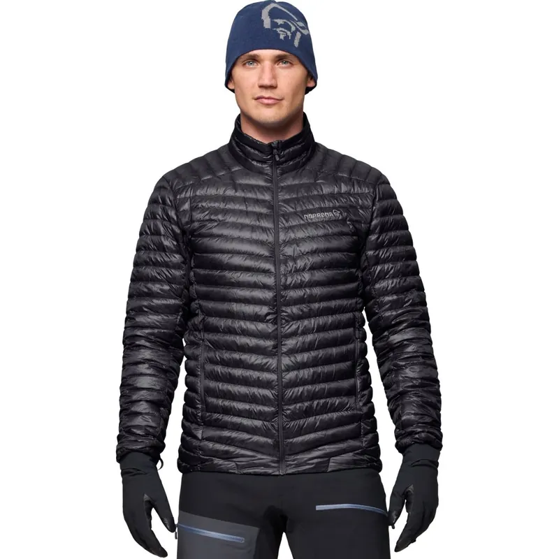 Norrona trollveggen down800 Super Light Daunenjacke Herren - Caviar Black Saisonangebot
