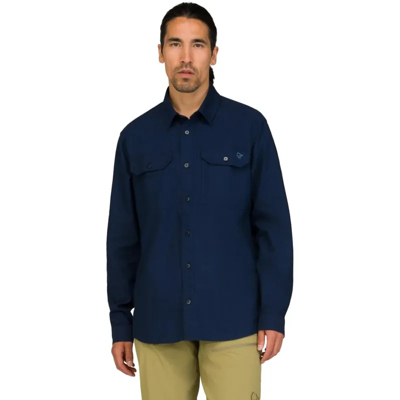 Top-Seller Norrona femund cotton Hemd Herren - Navy Blazer