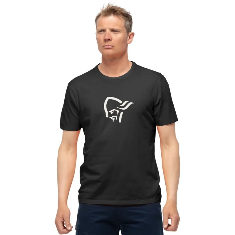 Knallerangebot Norrona /29 cotton viking T-Shirt Herren - Caviar/Snowdrop