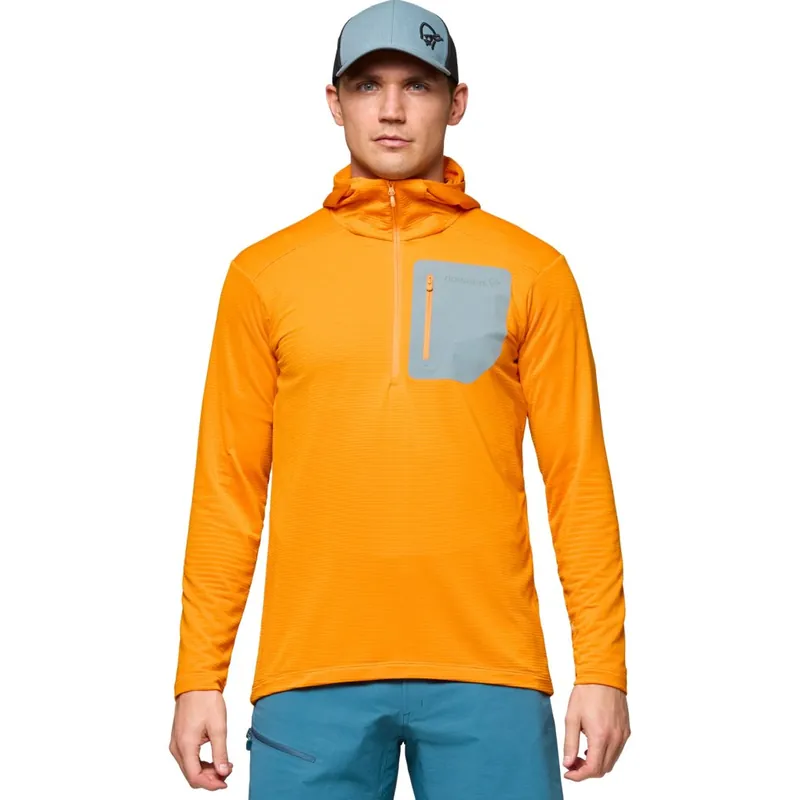 Norrona falketind warm1 Hood Pullover Herren - Exuberance/Trooper Ausverkauf