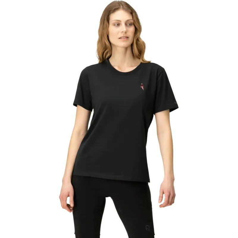 Must-Have Norrona /29 cotton activity embroidery T-Shirt Damen - Caviar