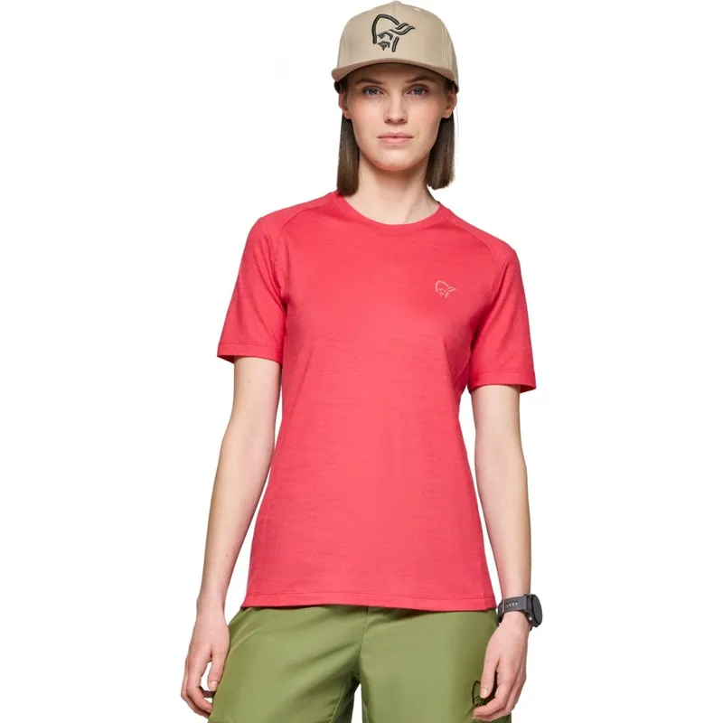 Norrona femund pureUll T-Shirt Damen - Watermelon Ausverkauf