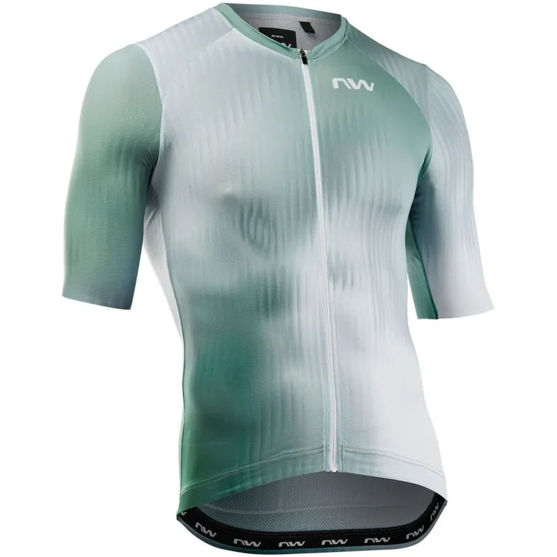 Northwave Blade Kurzarmtrikot Herren - white/sage green 156 Expressversand