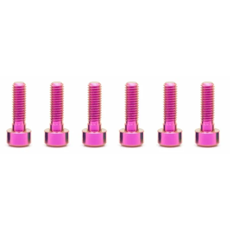 OAK Components Titanschrauben Set - M5x16mm - lila Preis Gesenkt