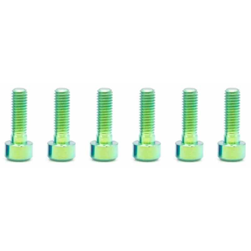 OAK Components Titanschrauben Set - M5x16mm - grün Aktuell
