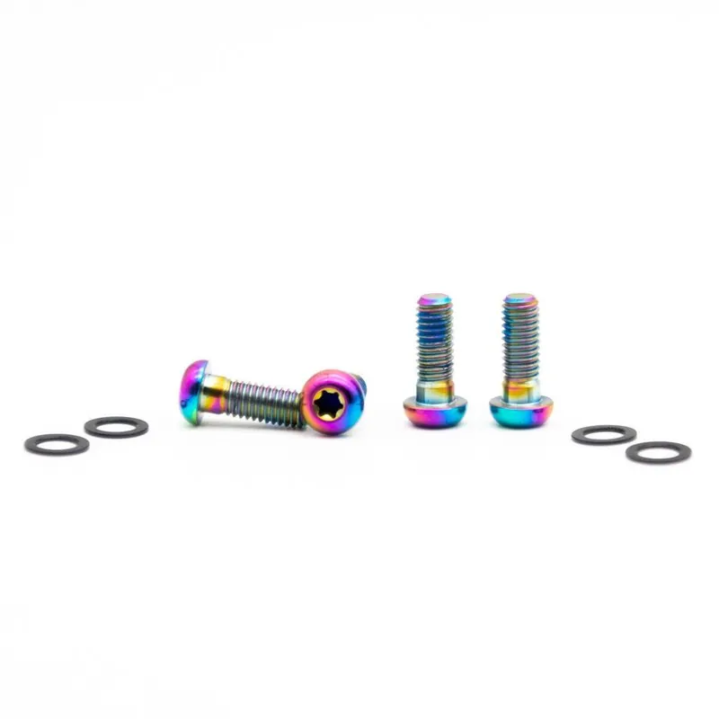 Garantierte Lieferung OAK Components Schrauben-Set für Bremsadapter - Titan M6x16 4 Stück - oilslick