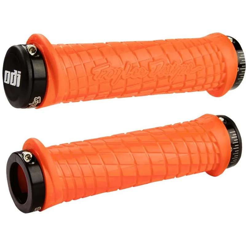 ODI Troy Lee Designs Lock-On MTB Lenkergriffe - orange/black Preisreduziert