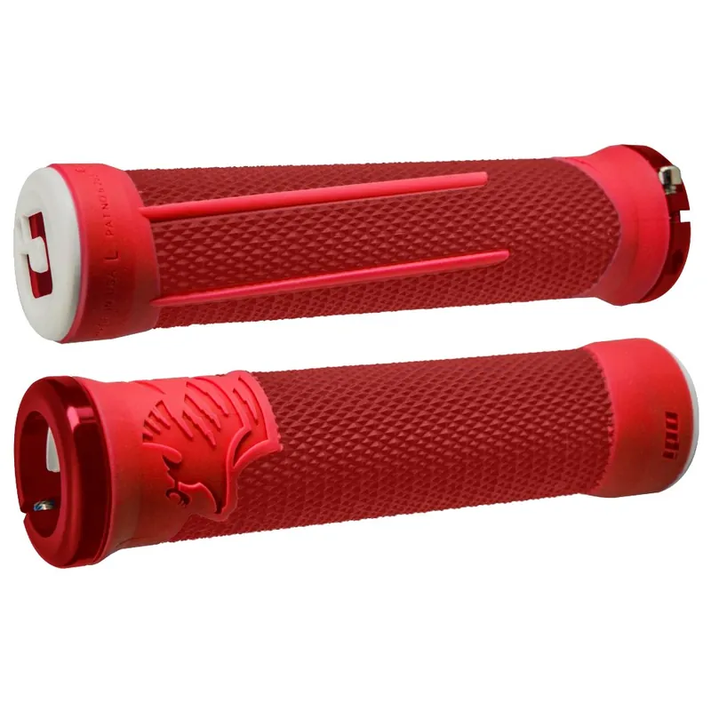 Bestpreis ODI AG-2 Aaron Gwin Lock-On Lenkergriffe 2.1 - Red / Fire Red