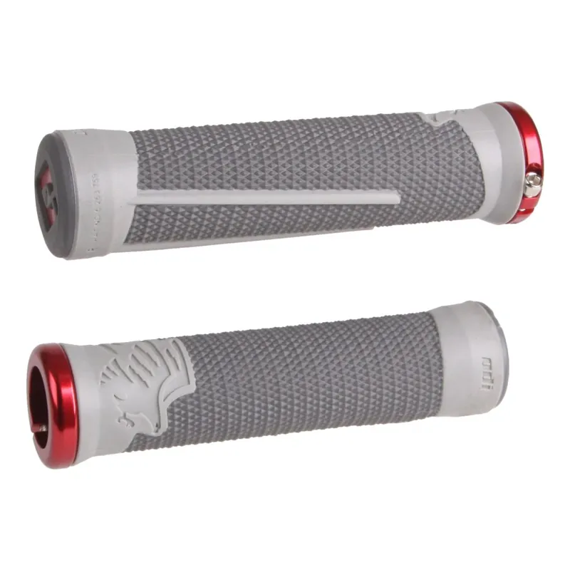 ODI AG-2 Aaron Gwin Lock-On Lenkergriffe 2.1 - Grey/Red Direkt Vom Hersteller