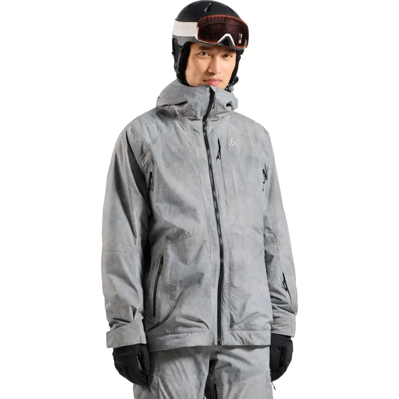 Odlo X Pow Collective Voices Isolierte Skijacke Herren - odlo silver grey Neuheit