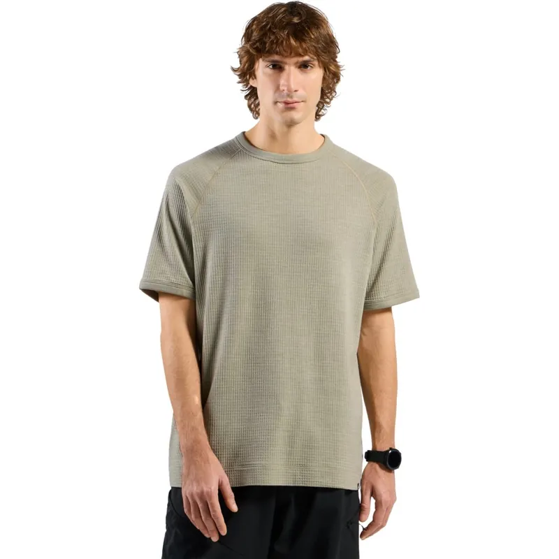 Sale Odlo Ascent Merino-Blend Waffle T-Shirt Herren - agate gray
