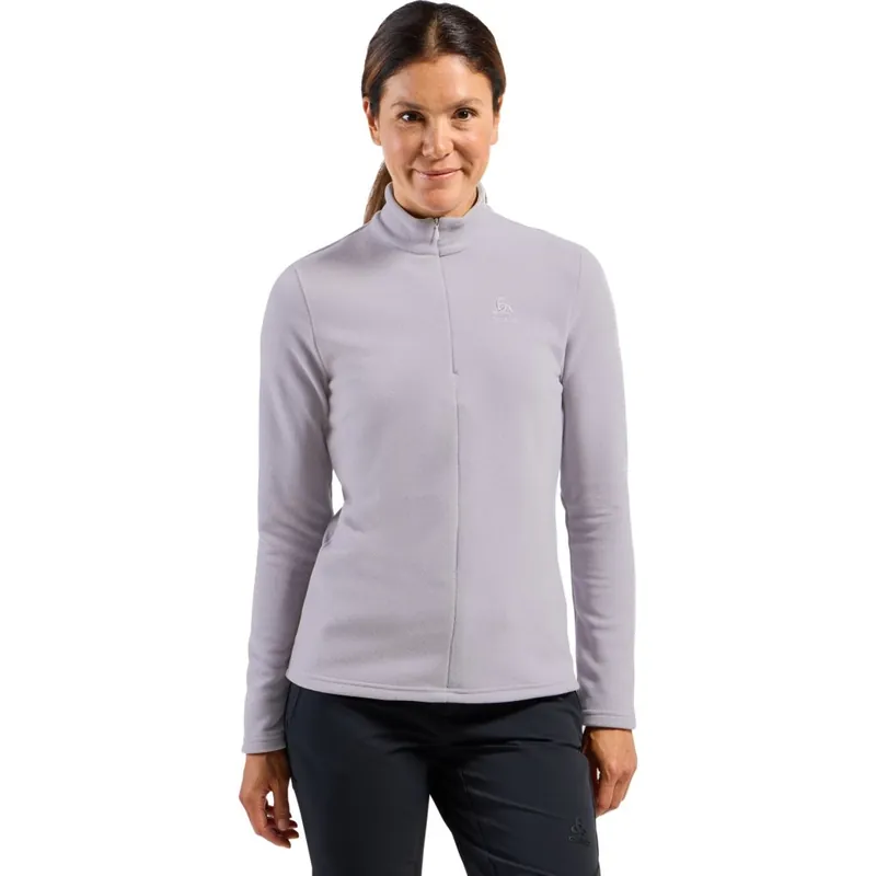 Rabatt Odlo Roy 1/2 Zip Midlayer Pullover Damen - misty lilac - gray ridge