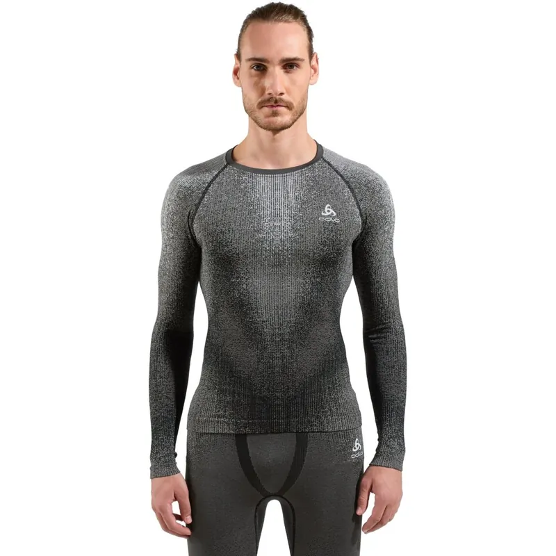 Odlo POW Blackcomb Crew Langarm-Unterhemd Herren - schwarz Top-Seller