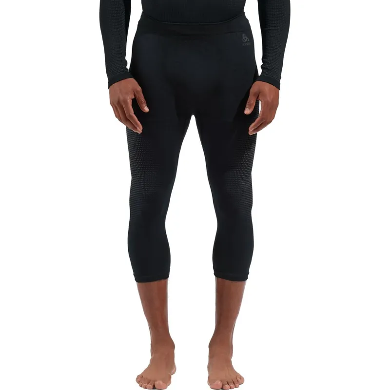 Günstig Odlo Performance Warm 3/4 Unterhose Herren - black - new odlo graphite grey