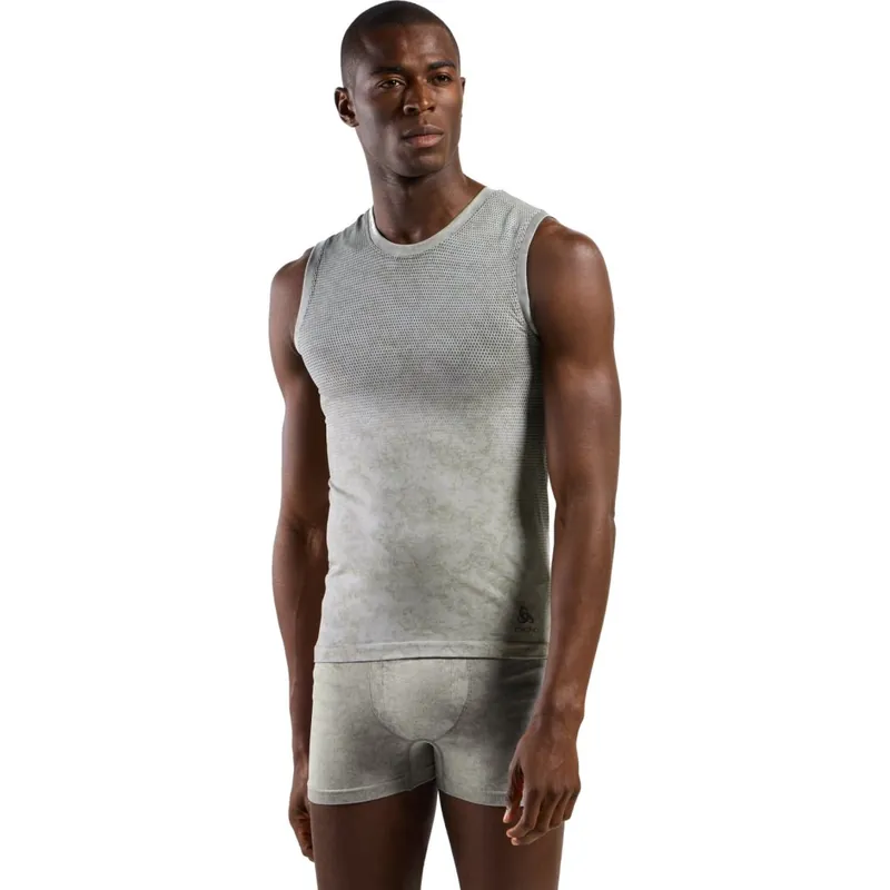 Solange Der Vorrat Reicht Odlo Performance Light Rain-Dye Ärmelloses Unterhemd Herren - vetiver