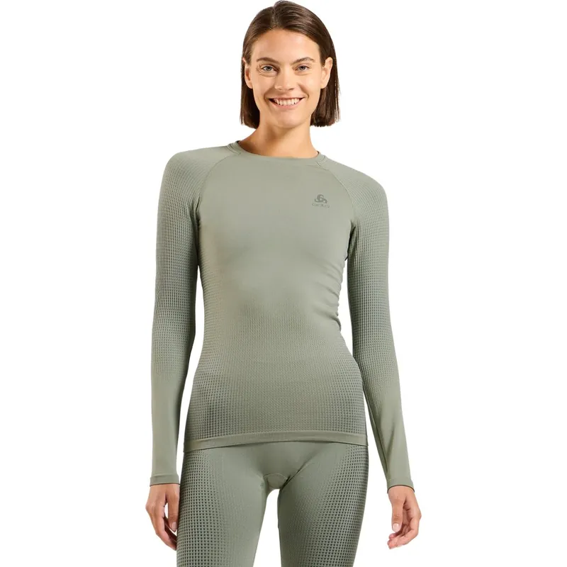 Odlo Performance Warm Langarm-Unterhemd Damen 196191 - shadow Top-Seller