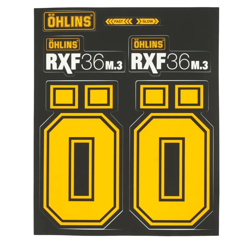 Saisonangebot ÖHLINS 29" RXF36 M.3 Aufkleber-Set - gelb