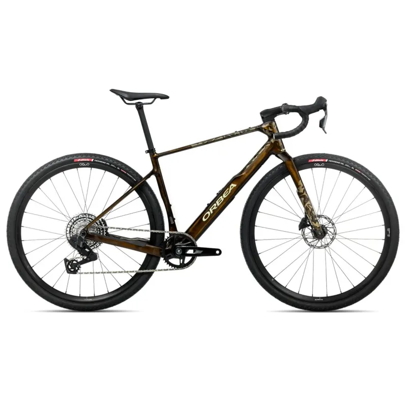 Orbea TERRA M31eTEAM 1X - Rival XPLR AXS Gravel Bike - 2026 - Caramel Carbon View (gloss) Expressversand