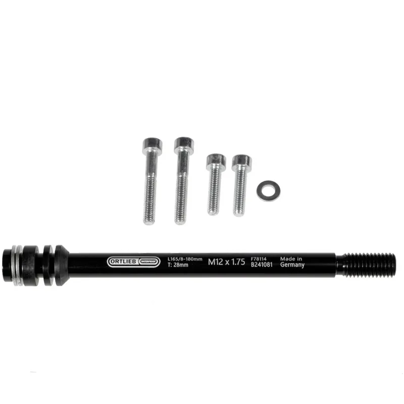 Neu ORTLIEB Thru Axle M6-Connector Adapter Steckachse - M12x1.75 - 165/8-180mm