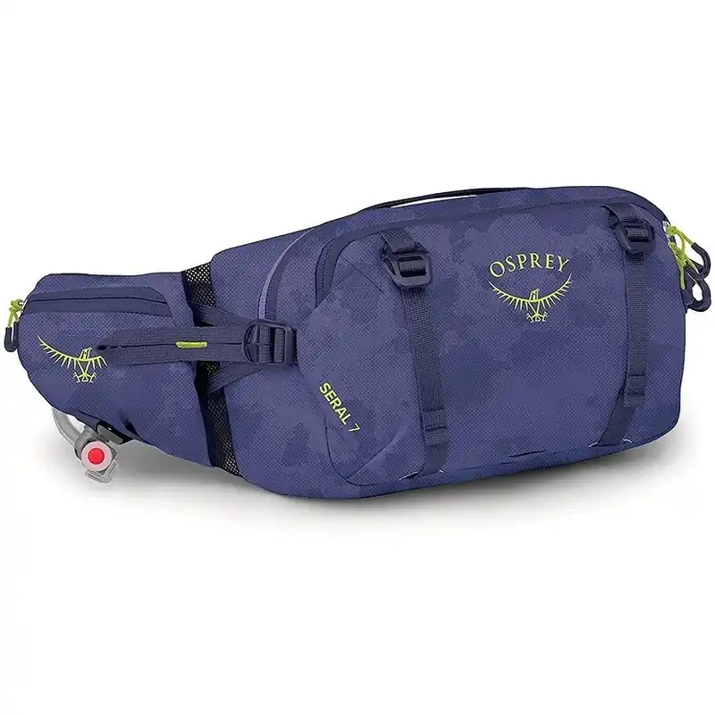 Osprey Seral 7 Fahrrad-Gürteltasche + 1.5L Trinkblase - Botswana Purple Dust Print Preisknaller