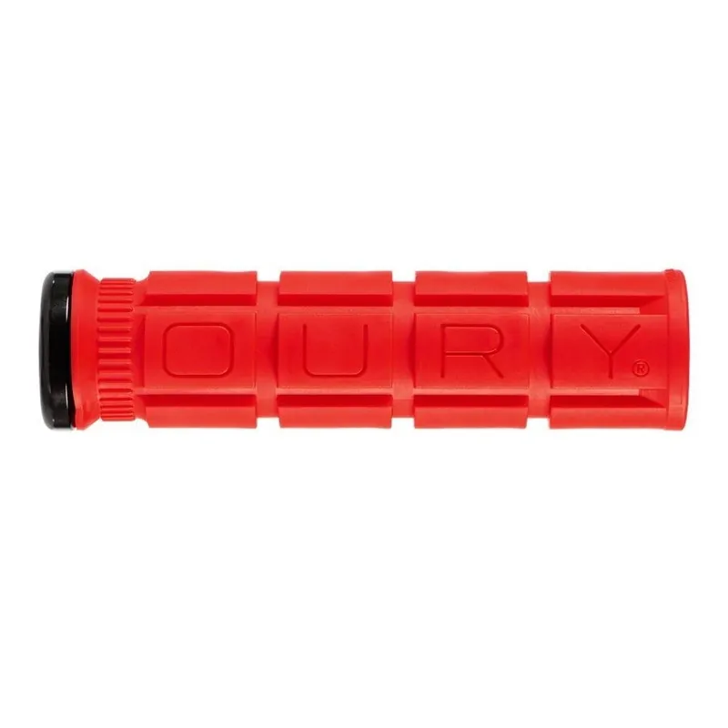 Oury V2 Single-Clamp Lock-On Lenkergriffe - 135/33,0mm - candy red Bestpreis
