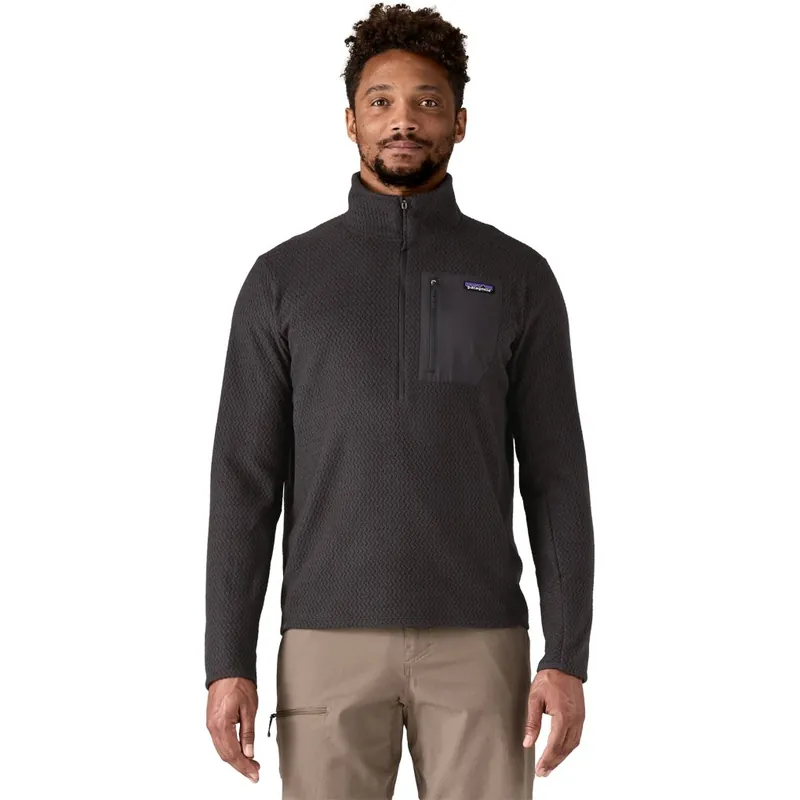 Patagonia R1 Air Zip Neck Pullover Herren - Schwarz Beliebt