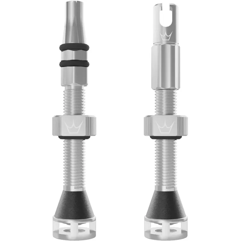 Saisonangebot Peaty‘s Holeshot Fast Flow Tubeless Ventile - Silber
