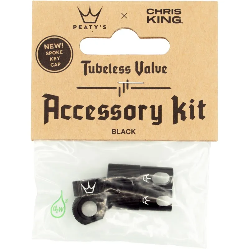 Abverkauf Peaty‘s x Chris King Tubeless Ventil Zubehör-Kit - MK2 - schwarz