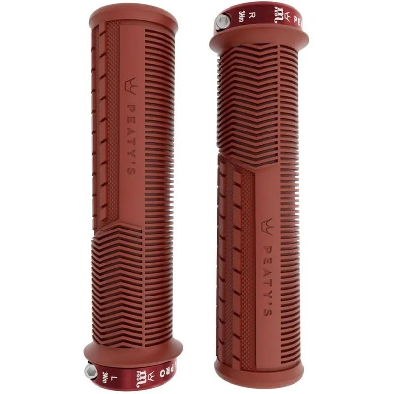 Peaty‘s Monarch Pro Grips Mushroom Thick Lenkergriffe - Brick Red Preisknaller
