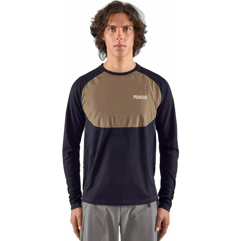 PEdALED Yama Trail Power Dry® Langarmshirt Herren - Dark Navy 25SLSYA Knallerangebot