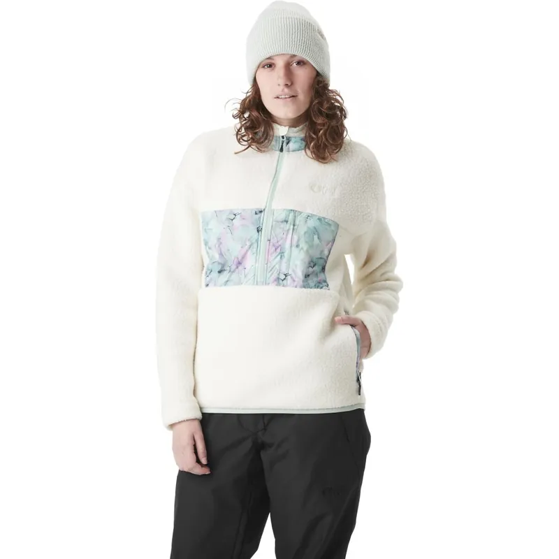 Billig Picture Naatil 1/4 Fleecepullover Damen - Light Milk