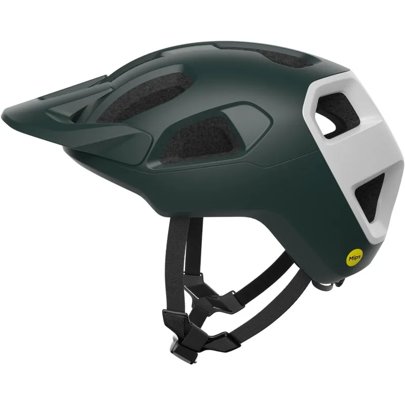 POC Cularis MIPS Helm - 8820 Pargasite Green Matt/Hydrogen White Matt Sonderangebot