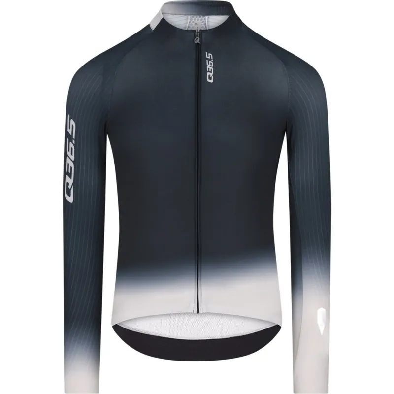 Markenware Q36.5 Gregarius Hybrid Light Collar Fade Langarmtrikot Herren - black