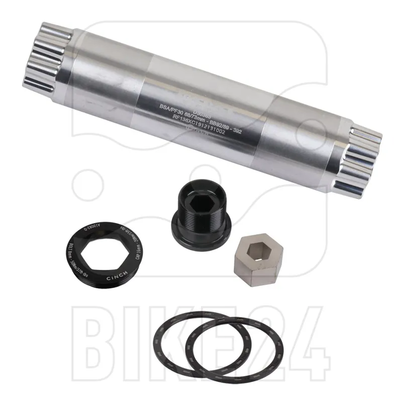 Mega-Angebot Race Face Kurbelwellen Kit Cinch - XC 68/73mm - RF134SL - silber